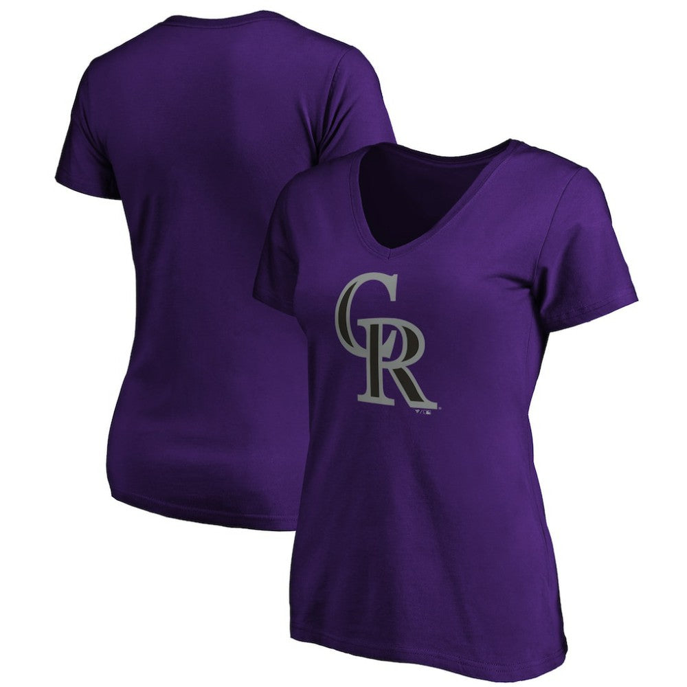 MLB Colorado Rockies Women's Secondary Color Primary Logo T-Shirt