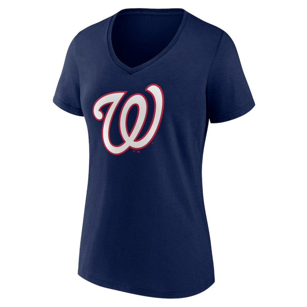 MLB Washington Nationals Women's Secondary Color Primary Logo T-Shirt