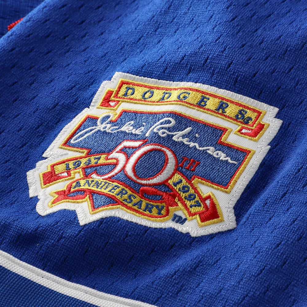 MLB Mike Piazza Los Angeles Dodgers Mitchell & Ness Cooperstown Collection Mesh Batting Practice Button-Up Jersey
