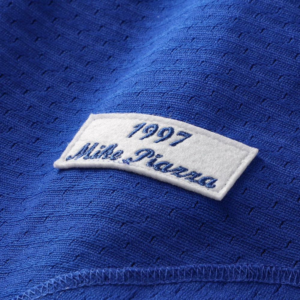 MLB Mike Piazza Los Angeles Dodgers Mitchell & Ness Cooperstown Collection Mesh Batting Practice Button-Up Jersey