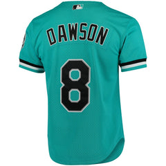 MLB Andre Dawson Florida Marlins Mitchell & Ness Cooperstown Collection Mesh Batting Practice Button-Up Jersey