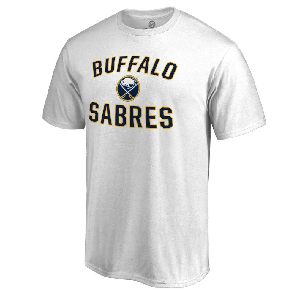 NHL White Buffalo Sabres Victory Arch T-Shirt