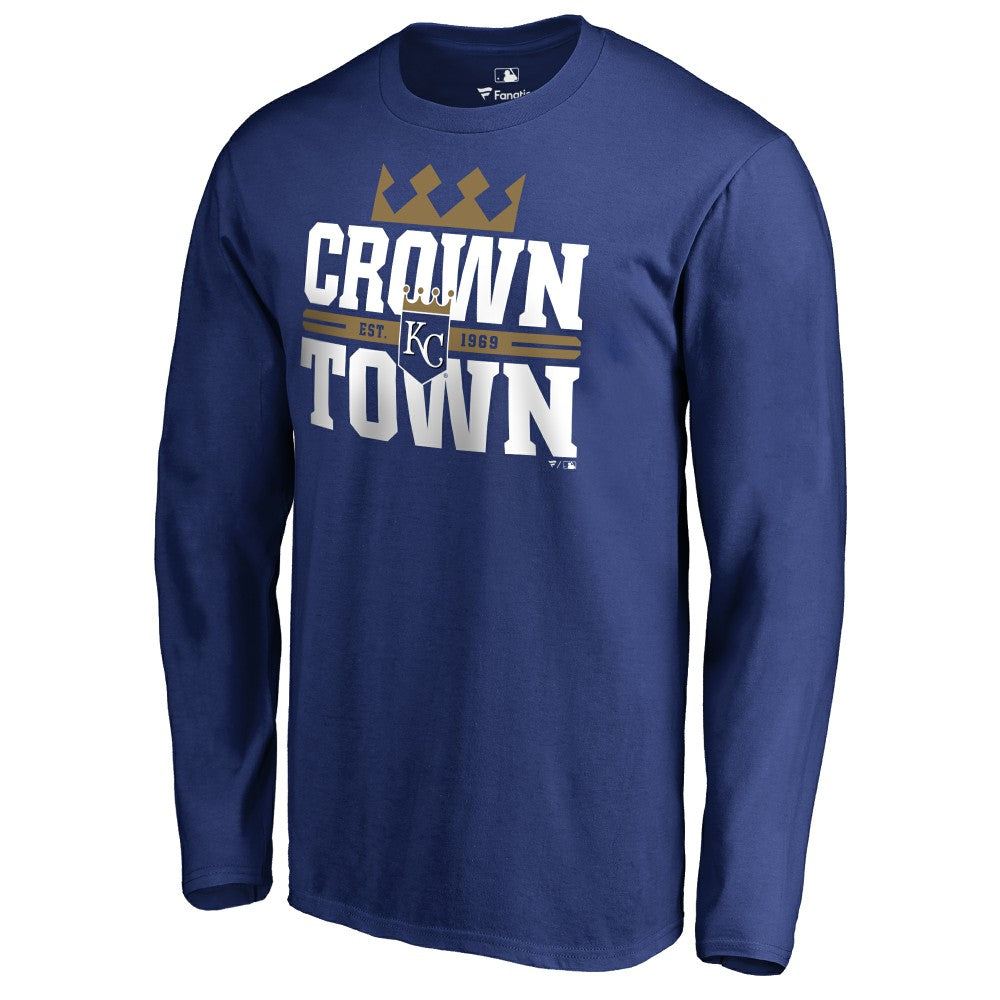 MLB Kansas City Royals Hometown Collection Crown Town Long Sleeve T-Shirt