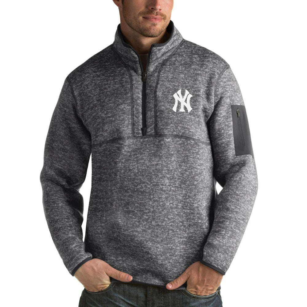 MLB New York Yankees Antigua Fortune Half-Zip Sweater