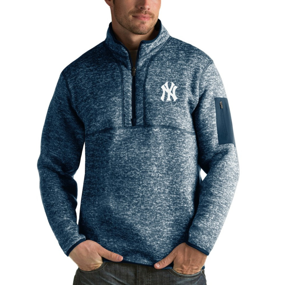 MLB New York Yankees Antigua Fortune Half-Zip Sweater