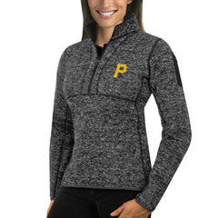 MLB Pittsburgh Pirates Antigua Women's Fortune Half-Zip Pullover Sweater