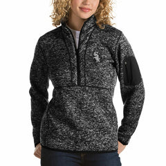 MLB Chicago White Sox Antigua Women's Fortune Half-Zip Pullover Sweater