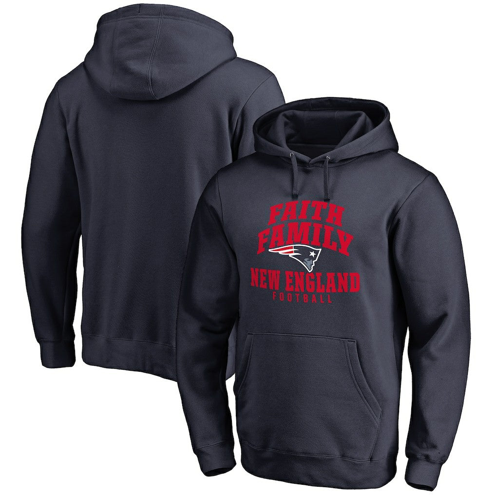 Faith Family Pullover Hoodie - New England Patriots