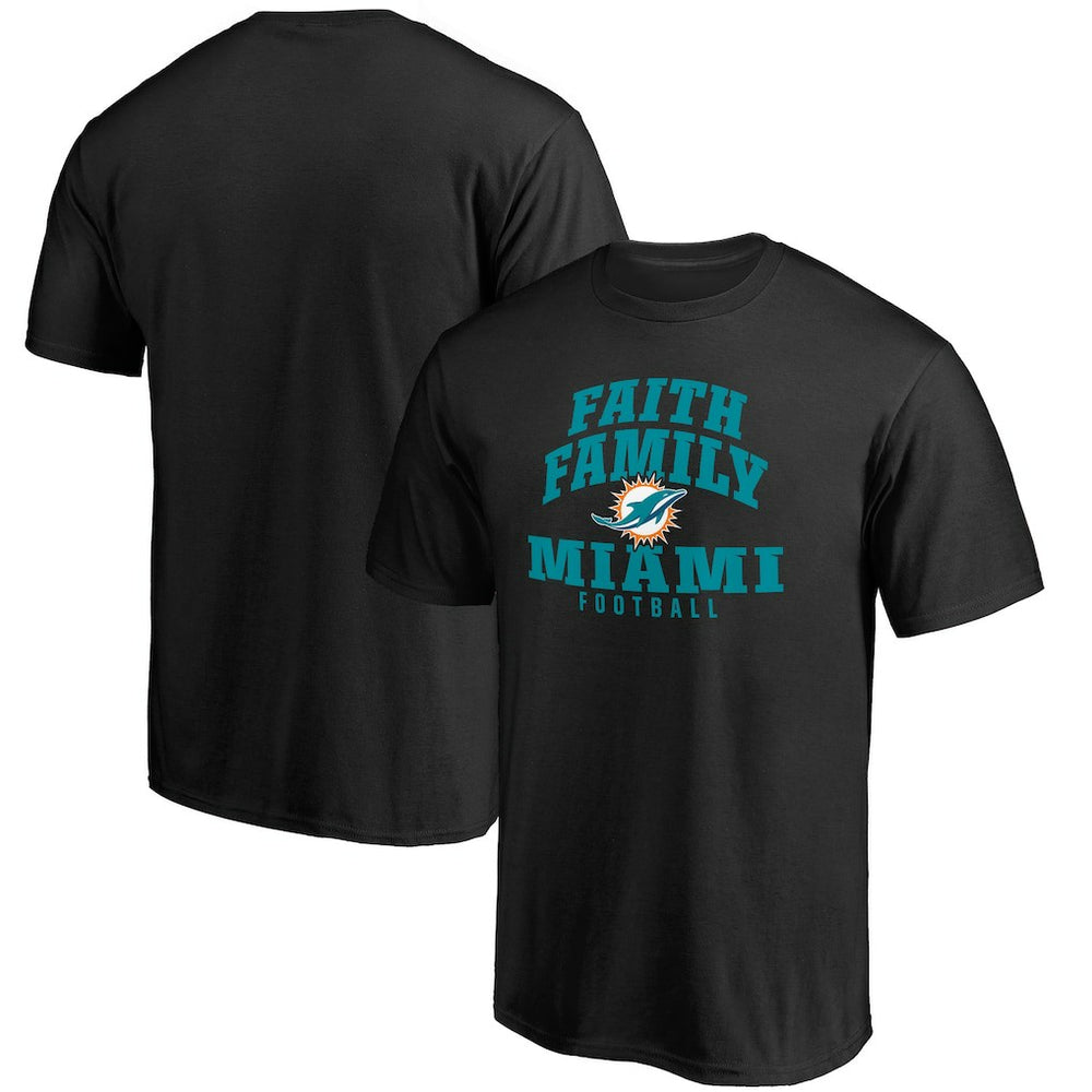 Faith Family T-Shirt - Miami Dolphins