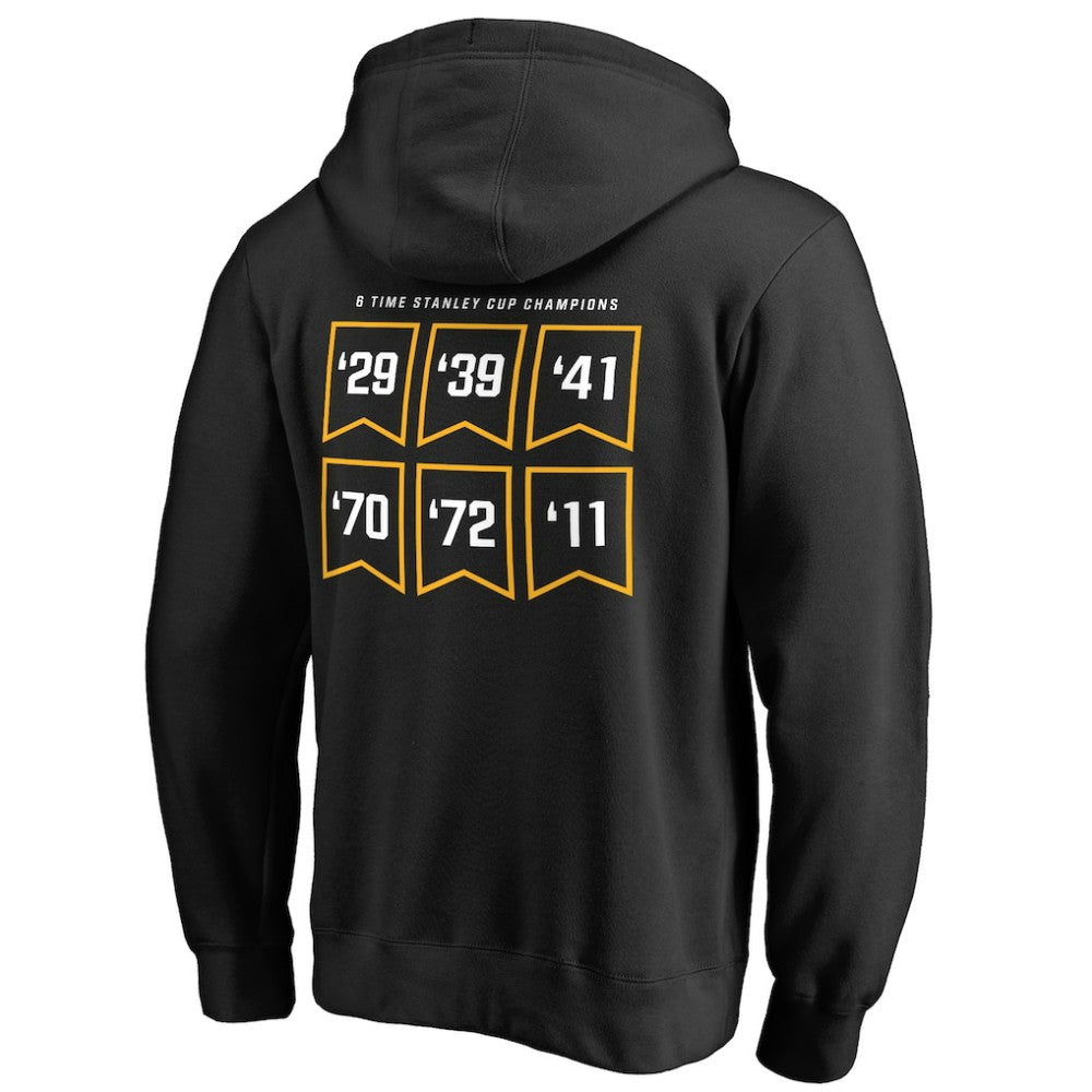 NHL Black Boston Bruins Raise the Banner Pullover Hoodie