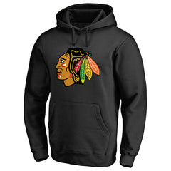 NHL Black Chicago Blackhawks Raise the Banner Pullover Hoodie