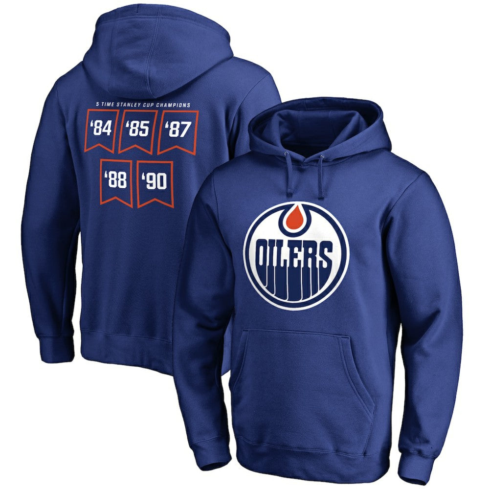 NHL Royal Edmonton Oilers Raise the Banner Pullover Hoodie