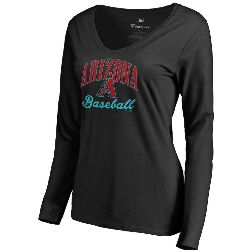 MLB Arizona Diamondbacks Women's Victory Script Long Sleeve T-Shirt