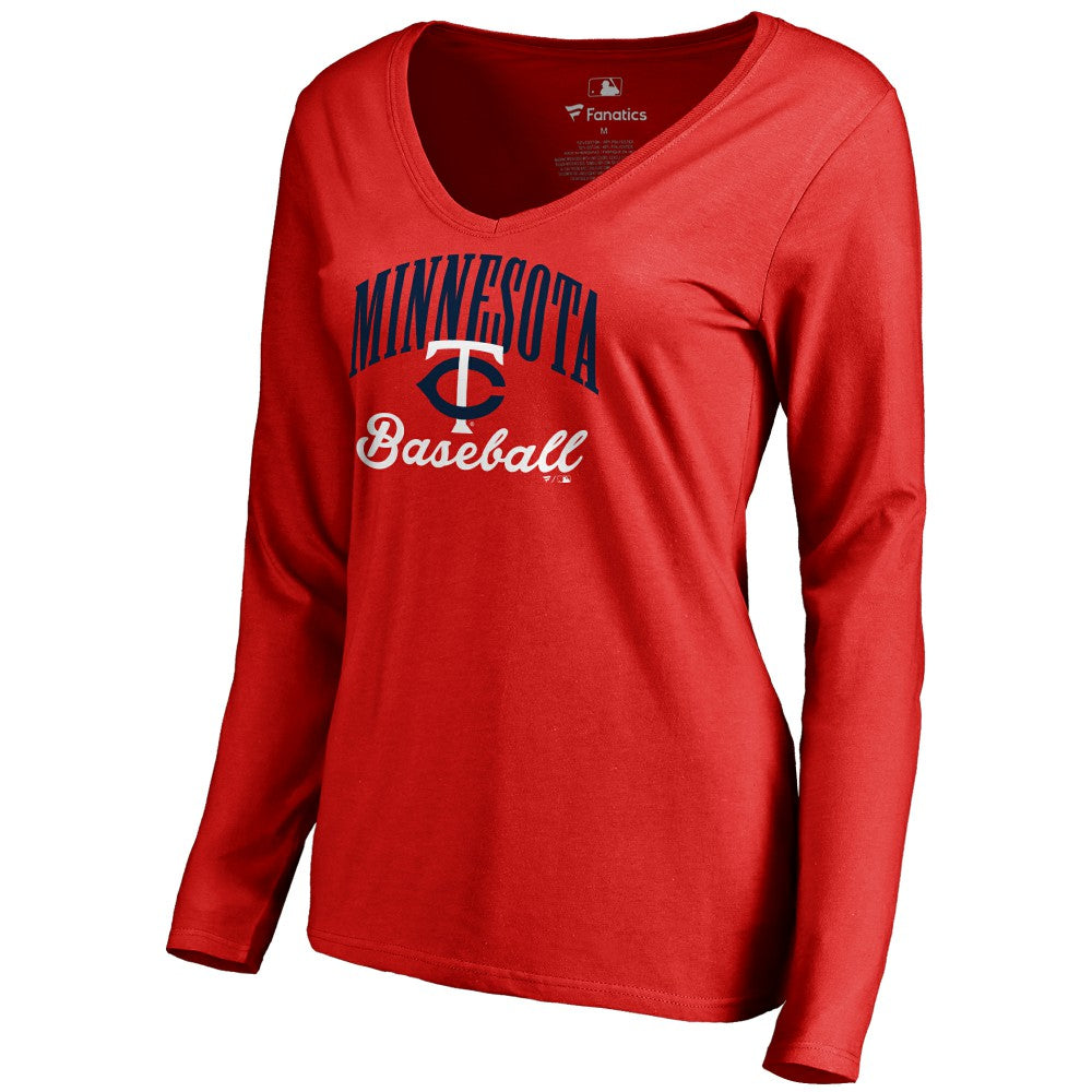 MLB Minnesota Twins Women's Victory Script Long Sleeve T-Shirt