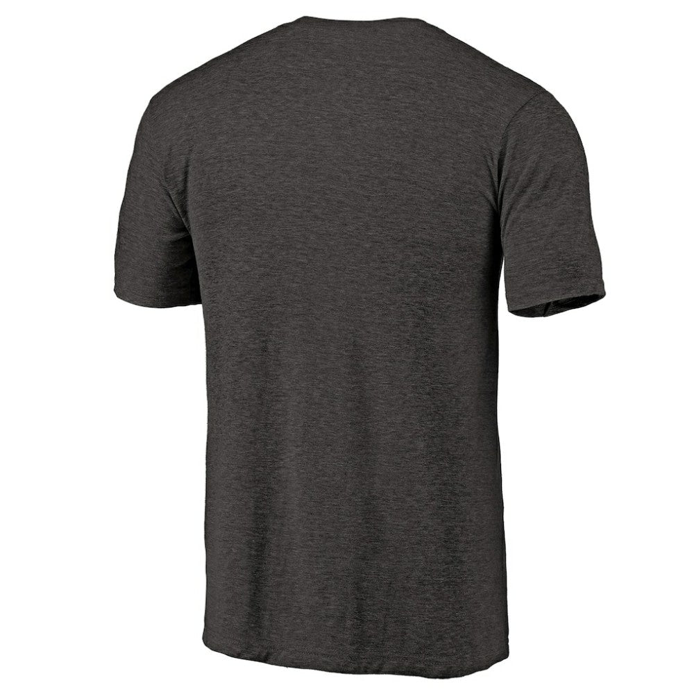 NHL Black Carolina Hurricanes Distressed Team Primary Logo Tri-Blend T-Shirt