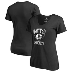 NBA Brooklyn Nets Women's Primary Logo V-Neck T-Shirt
