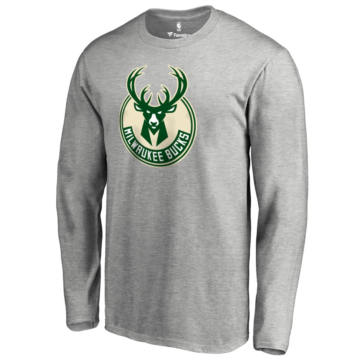 NBA Milwaukee Bucks Primary Logo Long Sleeve T-Shirt