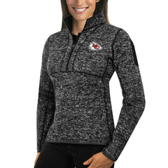 Antigua Women's Fortune Half-Zip Sweater - Kansas City Chiefs
