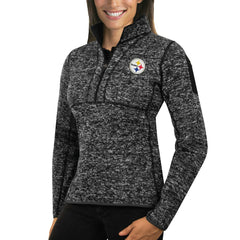 Antigua Women's Fortune Half-Zip Sweater - Pittsburgh Steelers