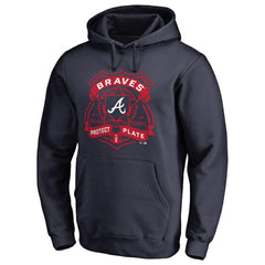 MLB Atlanta Braves Police Badge Pullover Hoodie