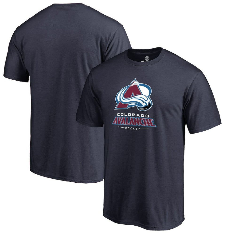 NHL Navy Colorado Avalanche Team Lockup T-Shirt