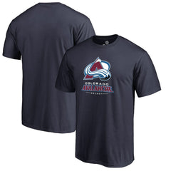 NHL Navy Colorado Avalanche Team Lockup T-Shirt
