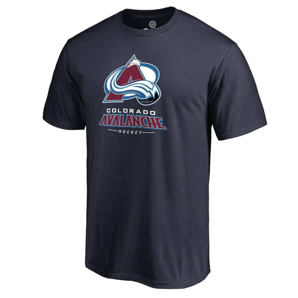 NHL Navy Colorado Avalanche Team Lockup T-Shirt