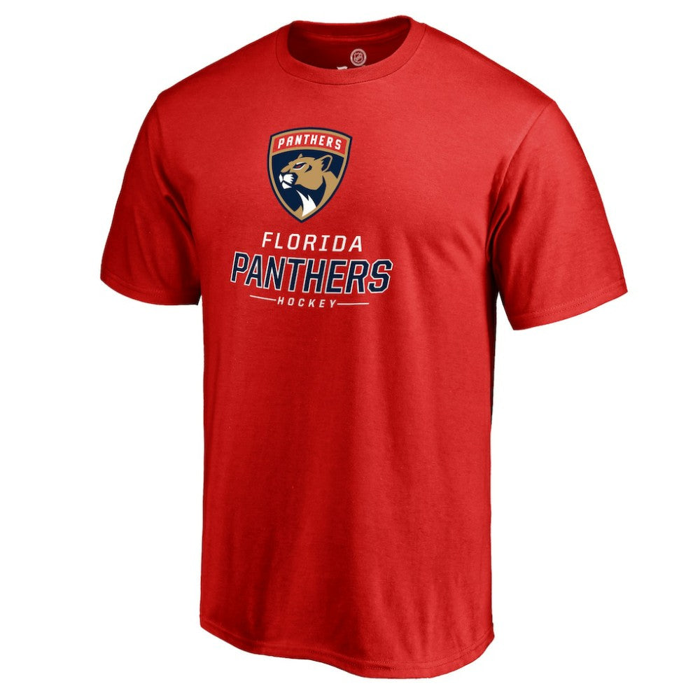 NHL Red Florida Panthers Team Lockup T-Shirt