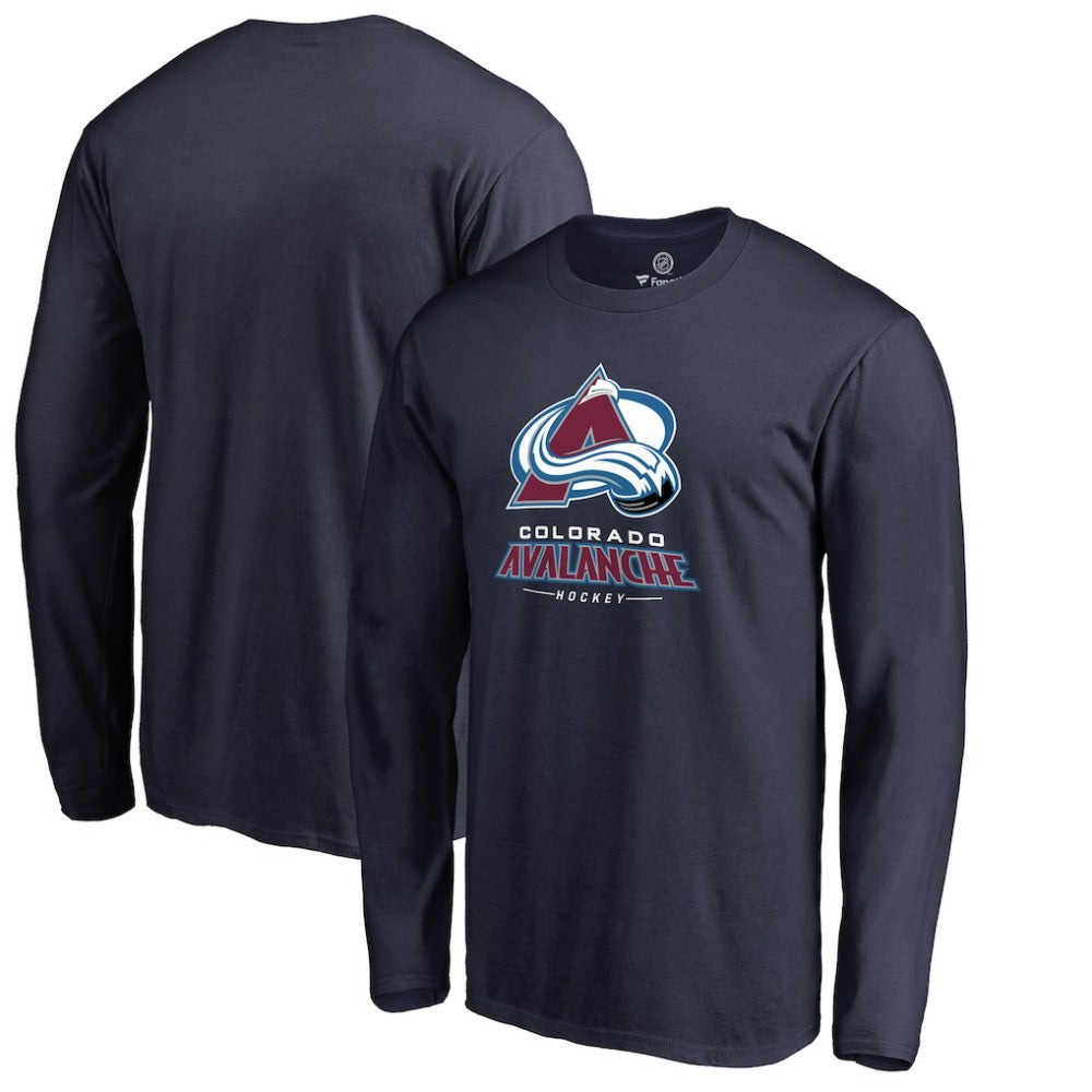 NHL Navy Colorado Avalanche Team Lockup Long Sleeve T-Shirt