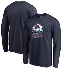 NHL Navy Colorado Avalanche Team Lockup Long Sleeve T-Shirt