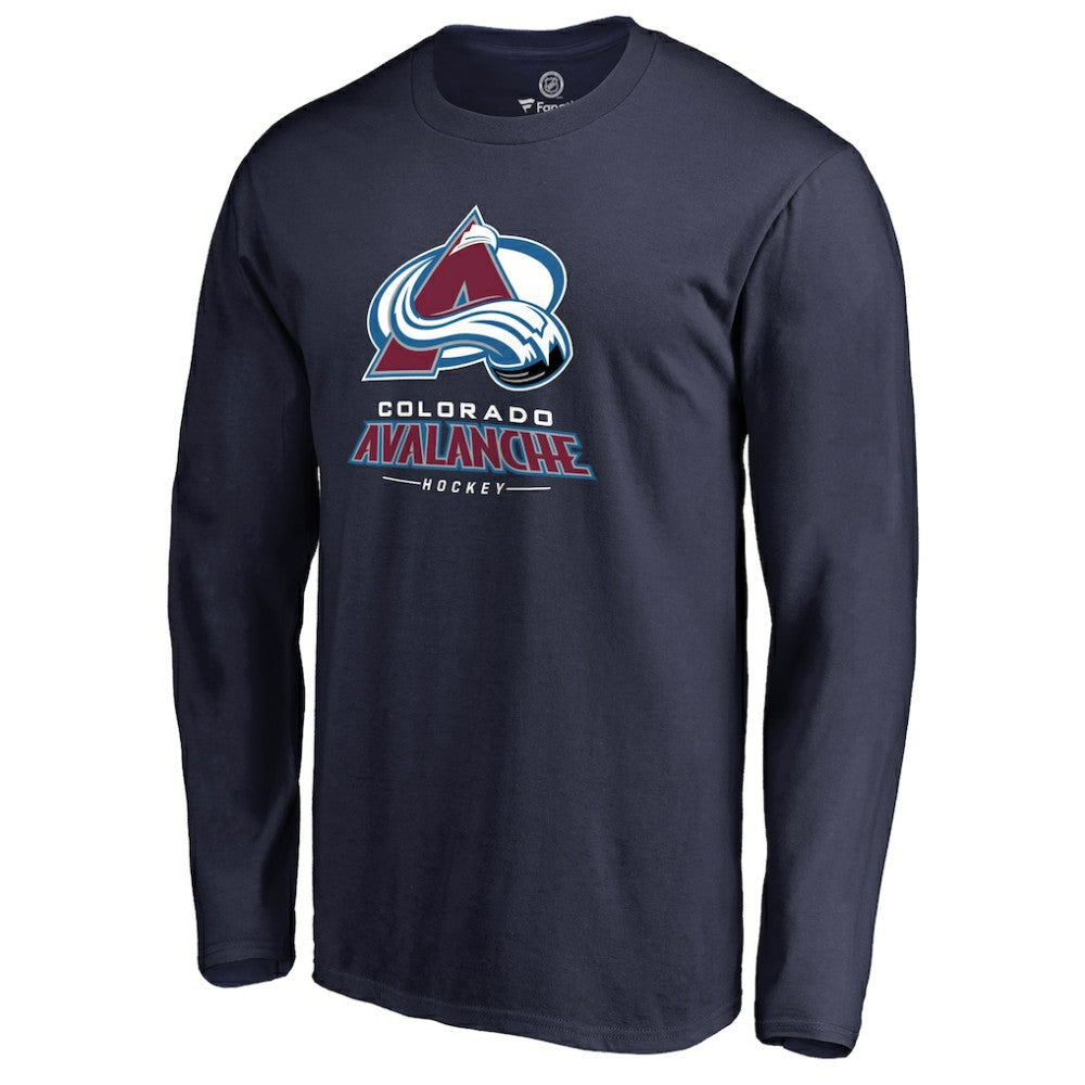 NHL Navy Colorado Avalanche Team Lockup Long Sleeve T-Shirt