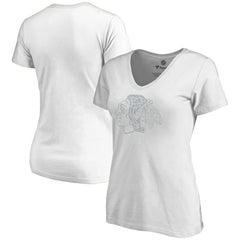 NHL White Chicago Blackhawks Women's Whiteout V-Neck T-Shirt