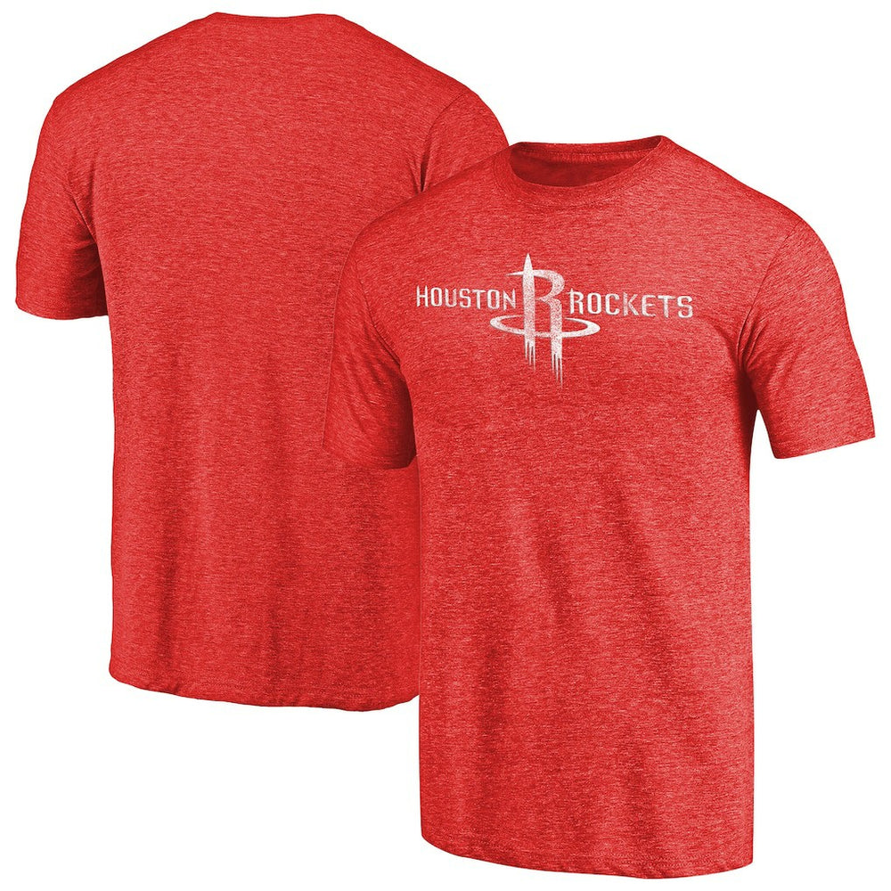 NBA Houston Rockets Distressed Team Logo Tri-Blend T-Shirt