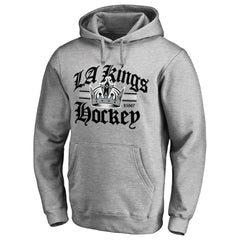 NHL Ash Los Angeles Kings Hometown Collection The Crown Pullover Hoodie