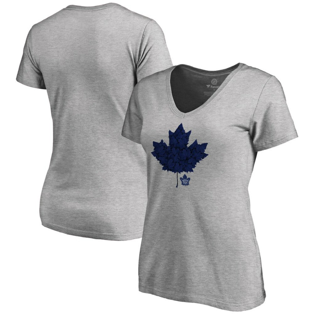 NHL ash Toronto Maple Leafs Women's Hometown Collection Leafs V-Neck T-Shirt