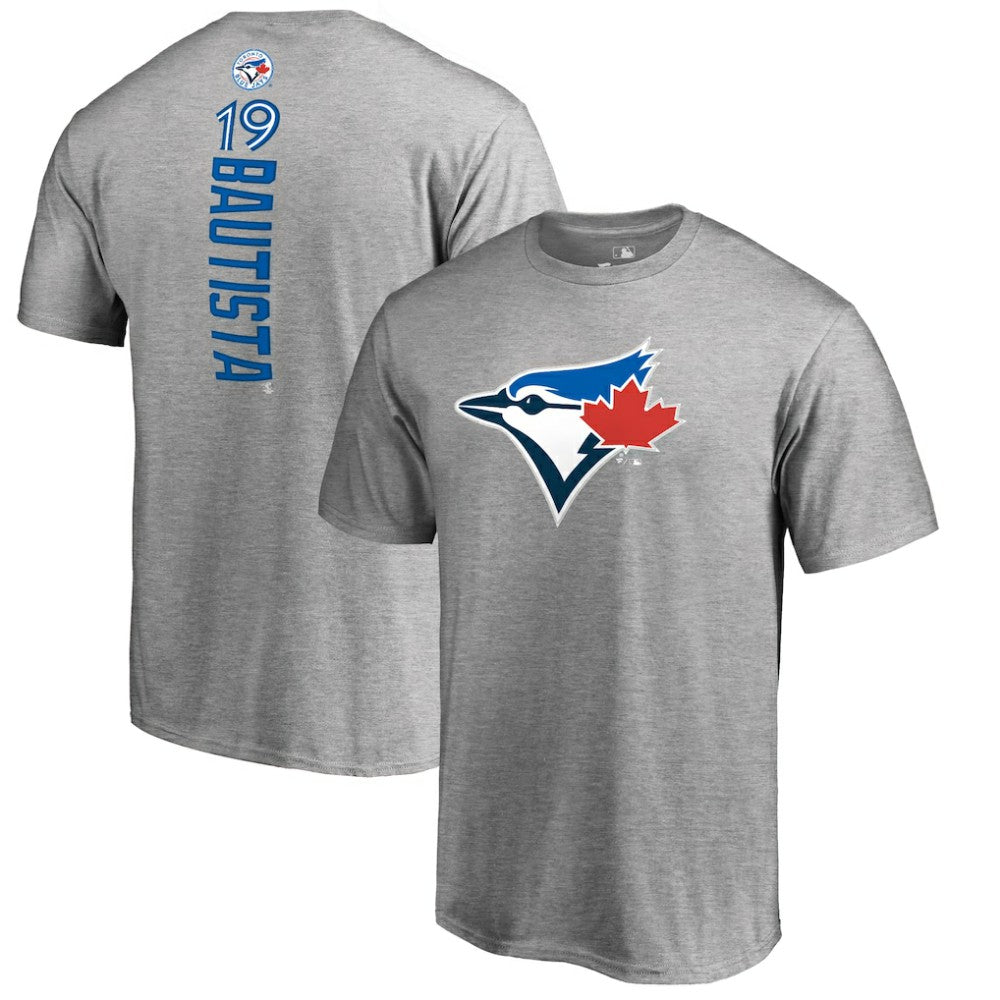 MLB Jose Bautista Toronto Blue Jays Backer Name & Number T-Shirt