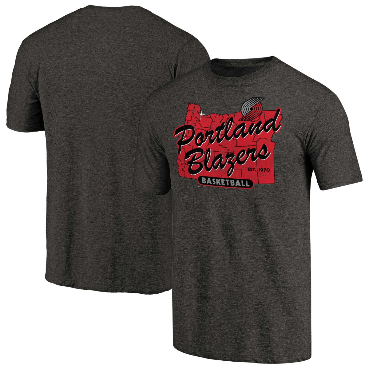 NBA Portland Trail Blazers Hometown Collection Old Town 2 Tri-Blend T-Shirt