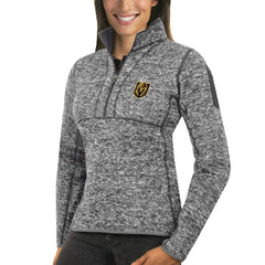NHL Heather Gray Vegas Golden Knights Antigua Women's Fortune Half-Zip Sweatshirt