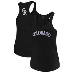 MLB Colorado Rockies Soft as a Grape Women's Plus Size Swing for the Fences Racerback Tank Top