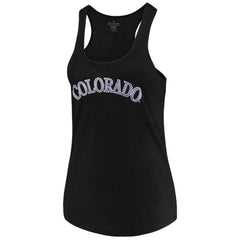 MLB Colorado Rockies Soft as a Grape Women's Plus Size Swing for the Fences Racerback Tank Top