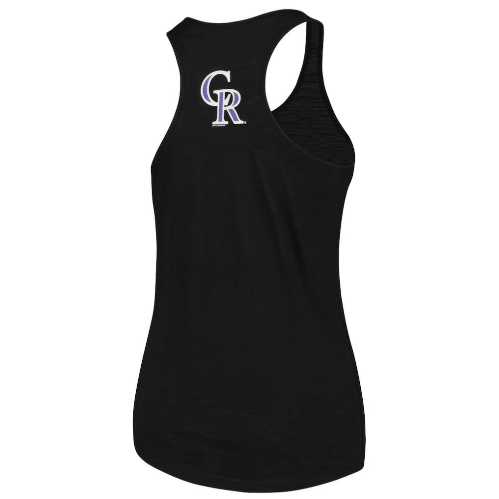 MLB Colorado Rockies Soft as a Grape Women's Plus Size Swing for the Fences Racerback Tank Top