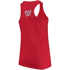 MLB Washington Nationals Soft as a Grape Women's Plus Size Swing for the Fences Racerback Tank Top