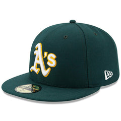 MLB Athletics New Era Road Authentic Collection On Field 59FIFTY Performance Fitted Hat