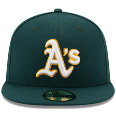 MLB Athletics New Era Road Authentic Collection On Field 59FIFTY Performance Fitted Hat