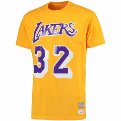 NBA Magic Johnson Los Angeles Lakers Hardwood Classics Retro Name & Number T-Shirt