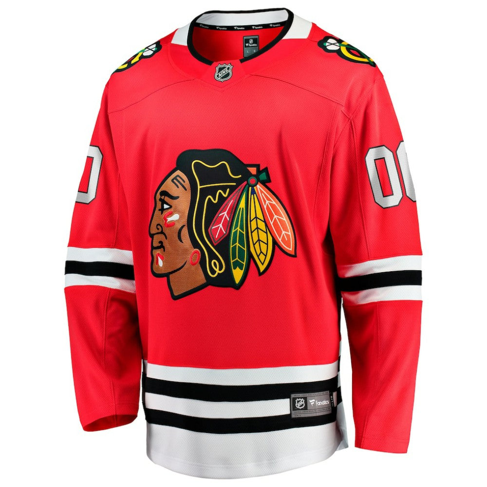 NHL Red Chicago Blackhawks Fanatics Home Breakaway Custom Jersey
