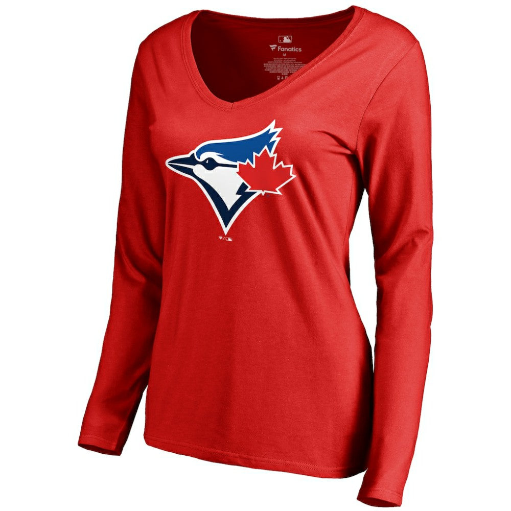 MLB Toronto Blue Jays Women's Logo Long Sleeve T-Shirt