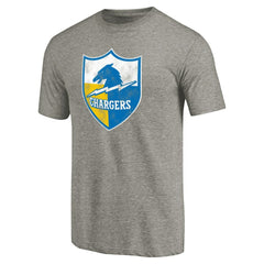 Throwback Logo Tri-Blend T-Shirt - Los Angeles Chargers