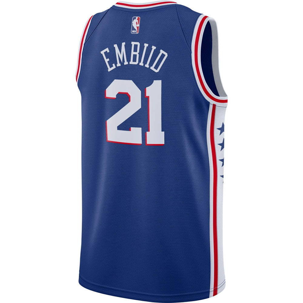 NBA Joel Embiid Philadelphia 76ers Swingman Jersey Royal