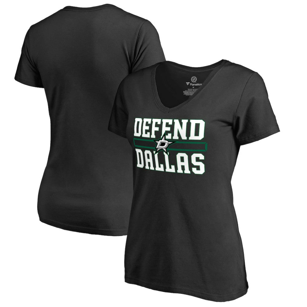 NHL Black Dallas Stars Women's Hometown Collection Defend T-Shirt